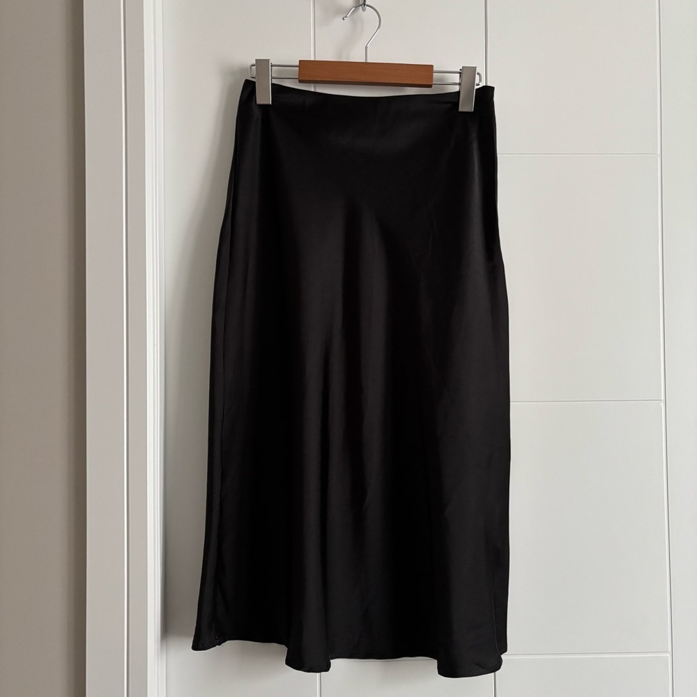 3/$25 Black Midi Aline Slip Skirt